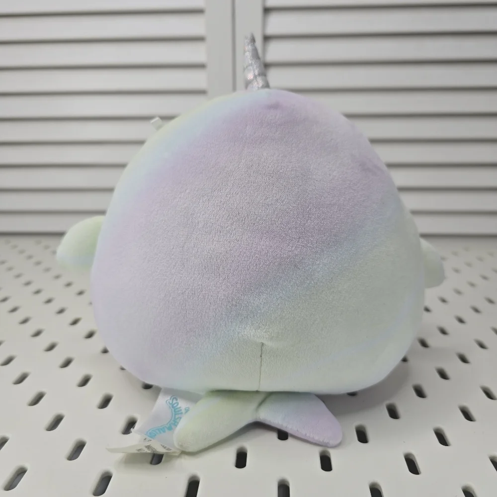 SQUISHMALLOWS Marianovella Narwhal 7” Plush Toy Pastel Unicorn Whale Kawaii Novi